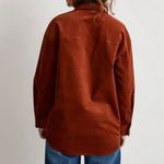 Madewell  | Corduroy Oversized Shirt-Jacket Stained Mahogany Burnt Orange | XXL Photo 2