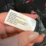 A New Day Womens XS Black Pink Floral Print V-neck Long Sleeve Midi Dress Spring Photo 7