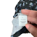 Nollie Long Sleeve Floral Top Black Size L Photo 3