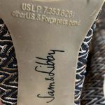 Sam & Libby “Sleger” Black Brown Textured Fabric Peep Toe 4” High Heels Size 7M Photo 11