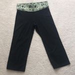 Victoria's Secret VS PINK Green Logo Band Capri Yoga Pant Photo 0