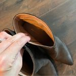 Halogen  Brown Pointed Toe Bootie Stacked Heel Photo 7