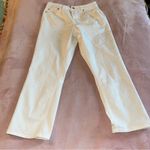 Frye white denim straight leg jeans size 8/29 pockets Photo 0