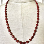 Burnt orange beaded vintage necklace Photo 0