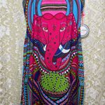 Mara Hoffman Colorful Elephant Print Dress NWT Ganesha dress mini pink blue Photo 2