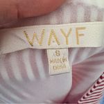 WAYF  Pink White Plaid Ruffled High Low Skirt Womens S Faux Wrap Coquette Mini Photo 3