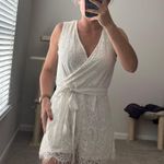 White Lace Romper Photo 0