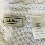 VINTAGE L.L. BEAN Fair Isle Cable Knit Cardigan Size M Photo 4