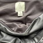 Joie  High Tie Waist Straight Crop Faux Vegan Leather Pants Small Photo 5