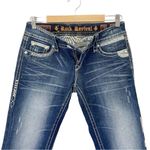 Rock Revival Alanis Capri Jeans Dark Wash FDL Y2K Denim Capri Womens Size 28 | 6 Photo 4
