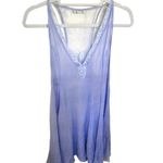 Free People Intimately  Lacy Racerback Mini Sleep Slip Periwinkle V Neck Photo 2