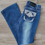 Soundgirl Y2K  Embellished Flare Leg Jeans Size 5s Photo 0