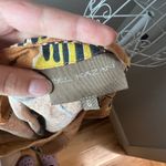 Bel Kazan Anthropologie Linen Blend Floral Print Blouse Women's Size S Mustard Yellow Photo 3