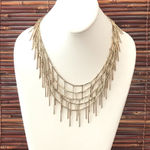 J.Crew  Fringe Five Strand Gold Tone Necklace Photo 0