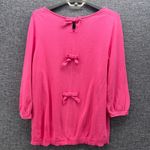 Talbots Womans Sweater Size 1x Fuschia Preppy Cute Warm Cozy Fall Tight Knit Photo 3