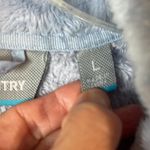 Free Country Baby Blue Plush Fluffy Jacket Womens Large Photo 10