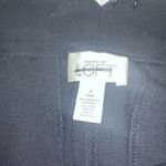 Loft Ann Taylor  ANN Cropped Crop Capri Dress Pants Size 4 Black Dressy Photo 4