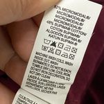 Lucky Brand Women’s Large Long Sleeve Tee Maroon Crewneck Pullover Flower Print Photo 9