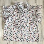 Koch  Insect Floral Ruffle Sleeve Blouse Photo 1