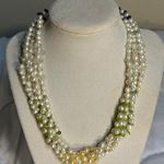 Fresh water Pearl 5 Strand Necklace with toggle clasp Photo 0