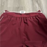 Zyia  Burgundy Red High‎ Rise Mid length Activewear Shorts Size S Photo 5