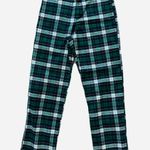 Brandy Melville Women's Green and Black Plaid High-Waist Pants Trousers Size S Photo 2