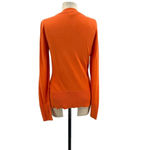 Sundance  Henley Cotton Rabbit Hair‎ Sweater Orange Size Small Photo 5