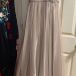 Prom Dress Tan Size 6 Photo 0
