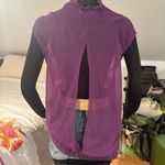 Y2K Sheer Purple Key Hole Blouse Size M Photo 1