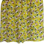 ZARA  smocked yellow floral high neck tank sleeveless‎ blouse size XS Photo 6