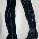 Cape Robbin Women's Paw Thigh High Boot size 7.5 black over the knee block heel Photo 5