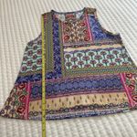 Johnny Was  Franco Boho Swing Tank Top Multi Color Printed Sz L Large NWT $110 Photo 1