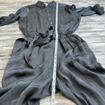 Anthropologie GHOST London Women's Carbon Gunmetal Grey Gray Jumpsuit Romper M Med Medium Long Photo 12
