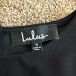 Lulu's Black Long Sleeve Ruffle Dress Photo 1