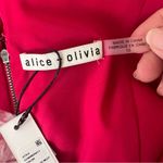 Alice + Olivia NEW NWT  Aggie Maxi Dress Bright Pink Multi Photo 11