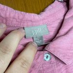 J. Jill Woman’s Pink Button Down Collared Casual Long Sleeve Blouse Size Large Photo 1