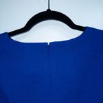 Lafayette 148 New Cobalt Blue Matching Wool Sleeveless Dress and Overcoat Size 8 Photo 10