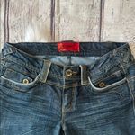 Fragile Dark Blue Straight Leg Jeans with Classic Denim Construction Photo 2