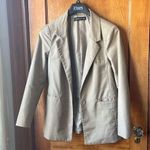 LIONESS Oversized Tan  Blazer Photo 0