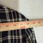 Westbound  18 Plus Black Plaid Linen 3/4 Top Beach Lounge Vacation Summer‎ Casual Photo 4