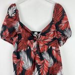 J.Crew Factory Sleeveless Twist-Front Midi Dress Palm Print Plus Size 20 EUC Photo 2