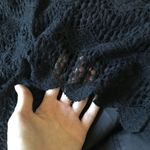 Cotton Candy LA Crochet Lace Black Off Shoulder Dress Photo 3