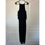 Gianni Bini Denise Black Halter Tiered Ruffled Popover Wide Leg Jumpsuit 6 Photo 3