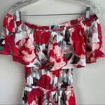Cupcakes Cashmere off the shoulder‎ floral romper Red Size XS Photo 2