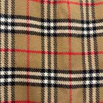 Burberrys Vintage Nova Check Wool Vest Trench Coat Liner Tan Brown Red Black Size M Photo 5