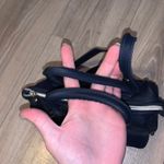 Navy blue vinyl small crossbody handbag Photo 4