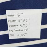 Sunny Leigh Sunny Leight Navy and White Pull-on Pants NWT Size Small Nautical Stripe Pants Photo 11