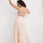 Aerie  Maxi Dress Peach / Plum Color size Medium Beachy Dress Photo 6