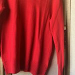 White Stag FINAL MARKDOWN  Red Knit Sweater Cotton Blend large Photo 4