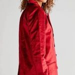 Free People  Red Velvet Ashby Blazer Photo 2